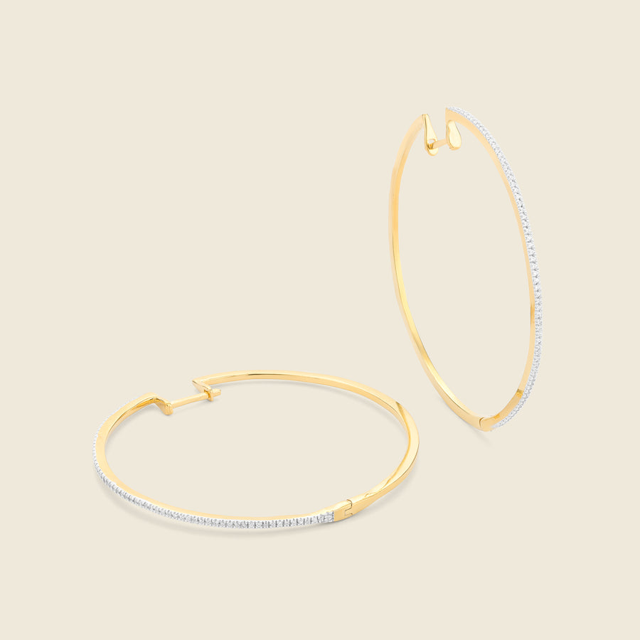 Super Slim Extra Large Hoop Earrings