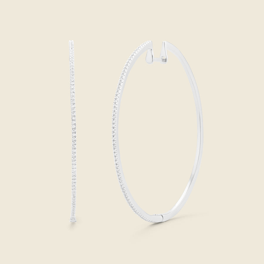 Super Slim Extra Large Hoop Earrings