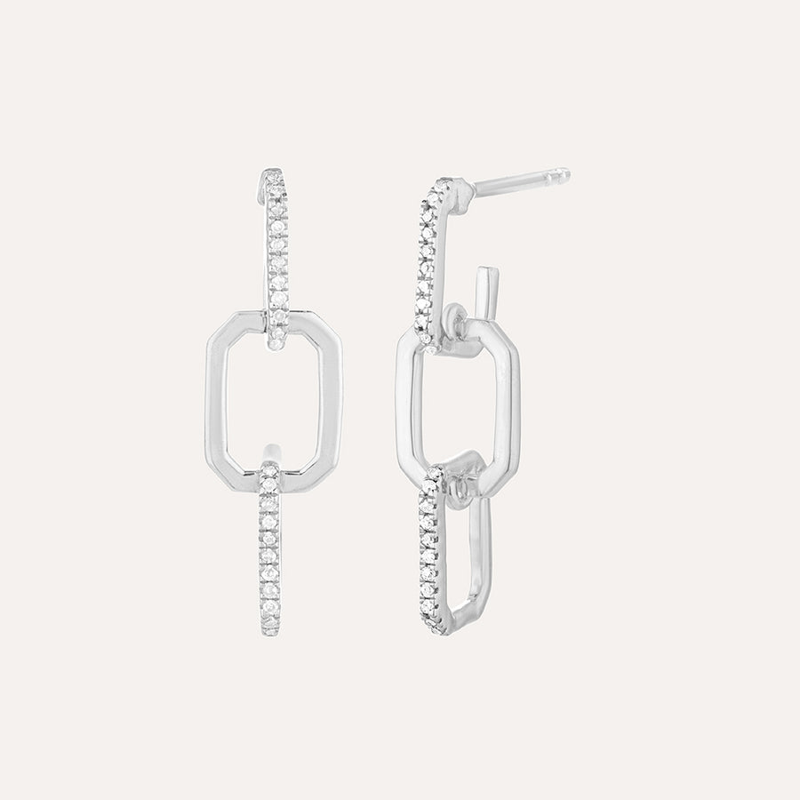 Trio Link Drop Earrings