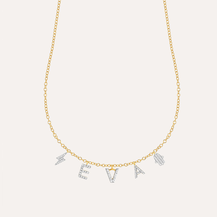 Name + Charms Necklace