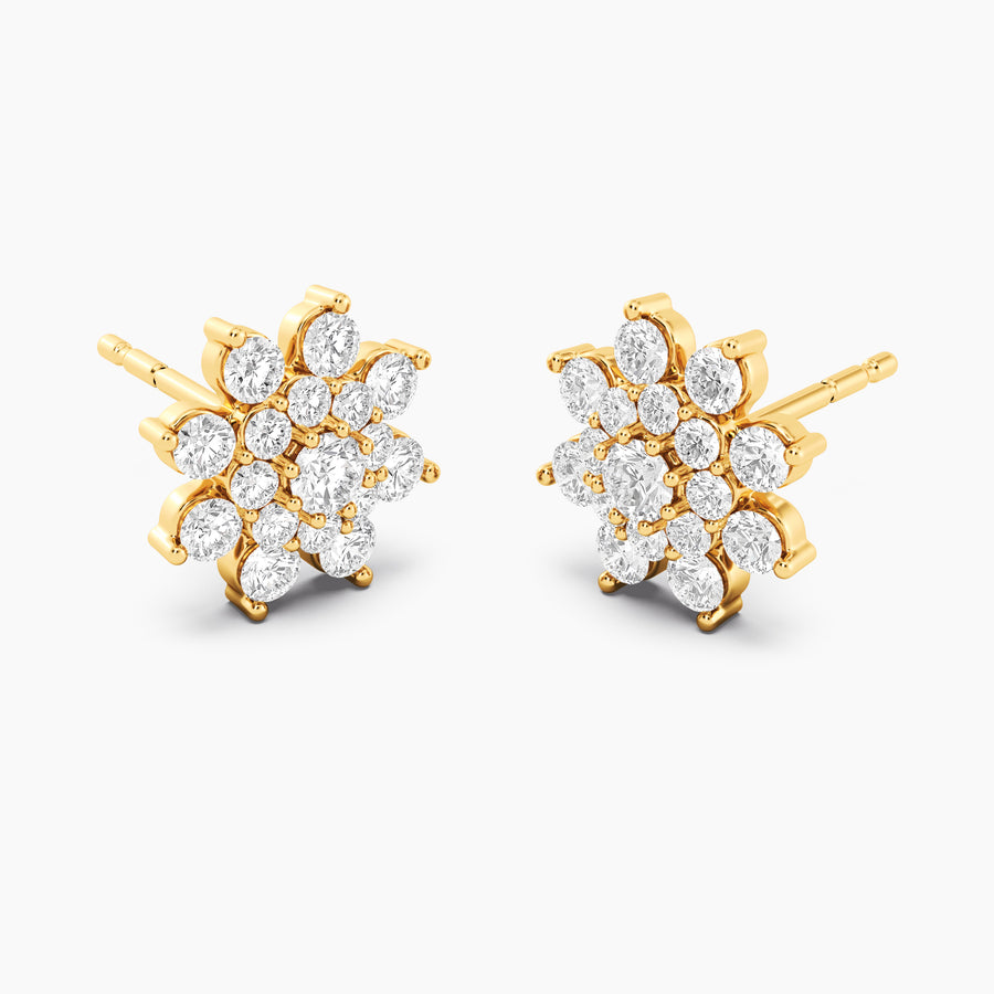 Lab-Grown Bloom Stud Earrings