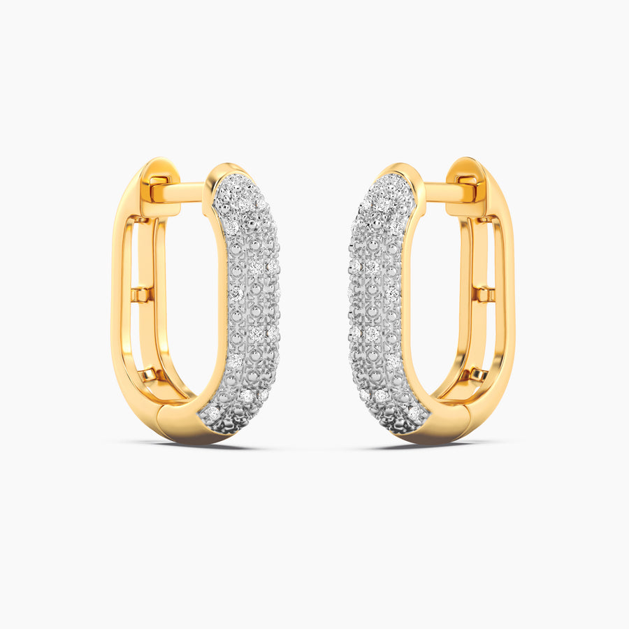 Lab-Grown Diamond U Huggies Earring