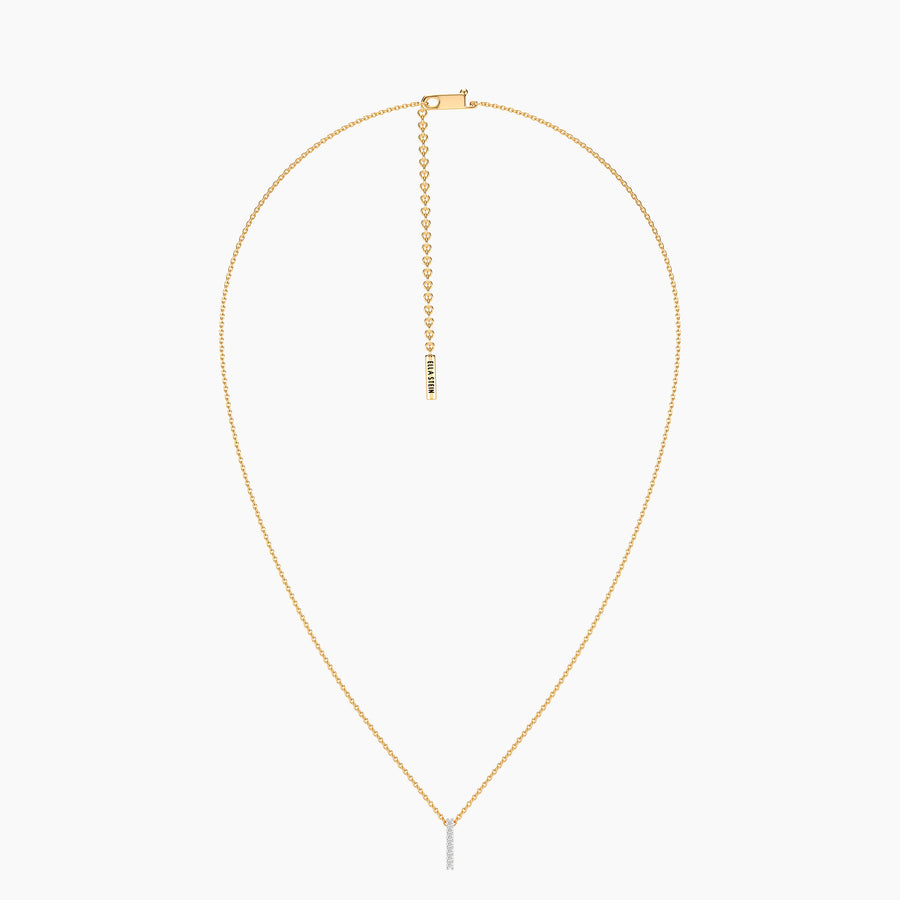 Lab-Grown Classic Bar Pendant Necklace