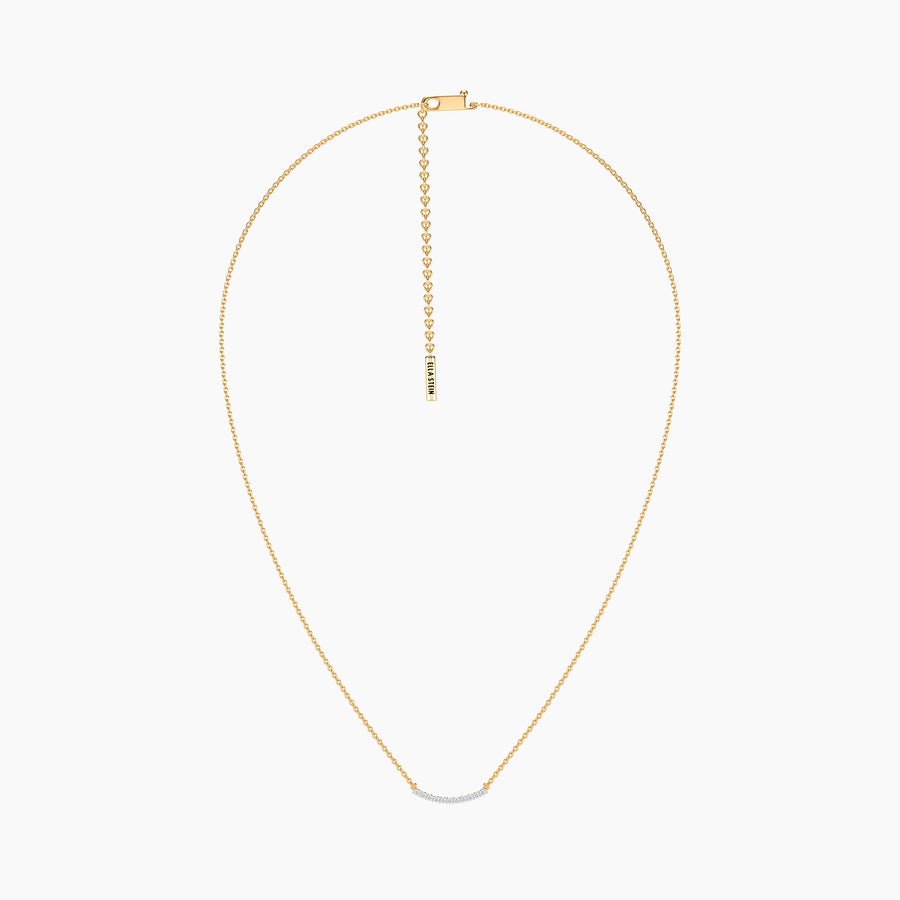 Lab-Grown Jewel Bar Pendant Necklace