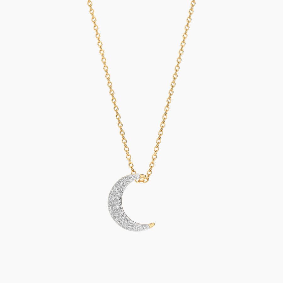 Lab-Grown Celestial Â Moon Pendant Necklace