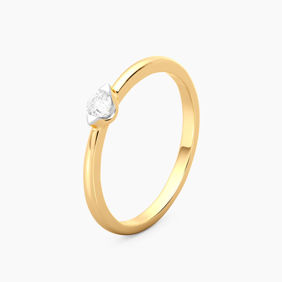 Lab-Grown 0.11 Ct Cape Solo Ring