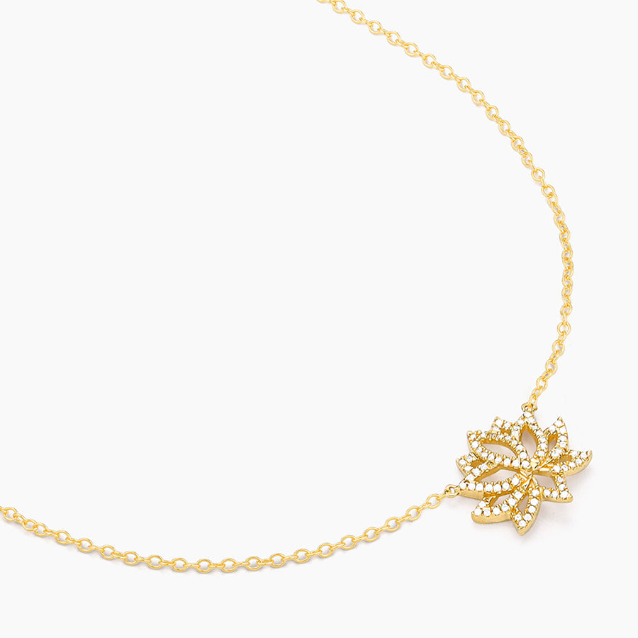 Blooming Lotus Pendant Necklace