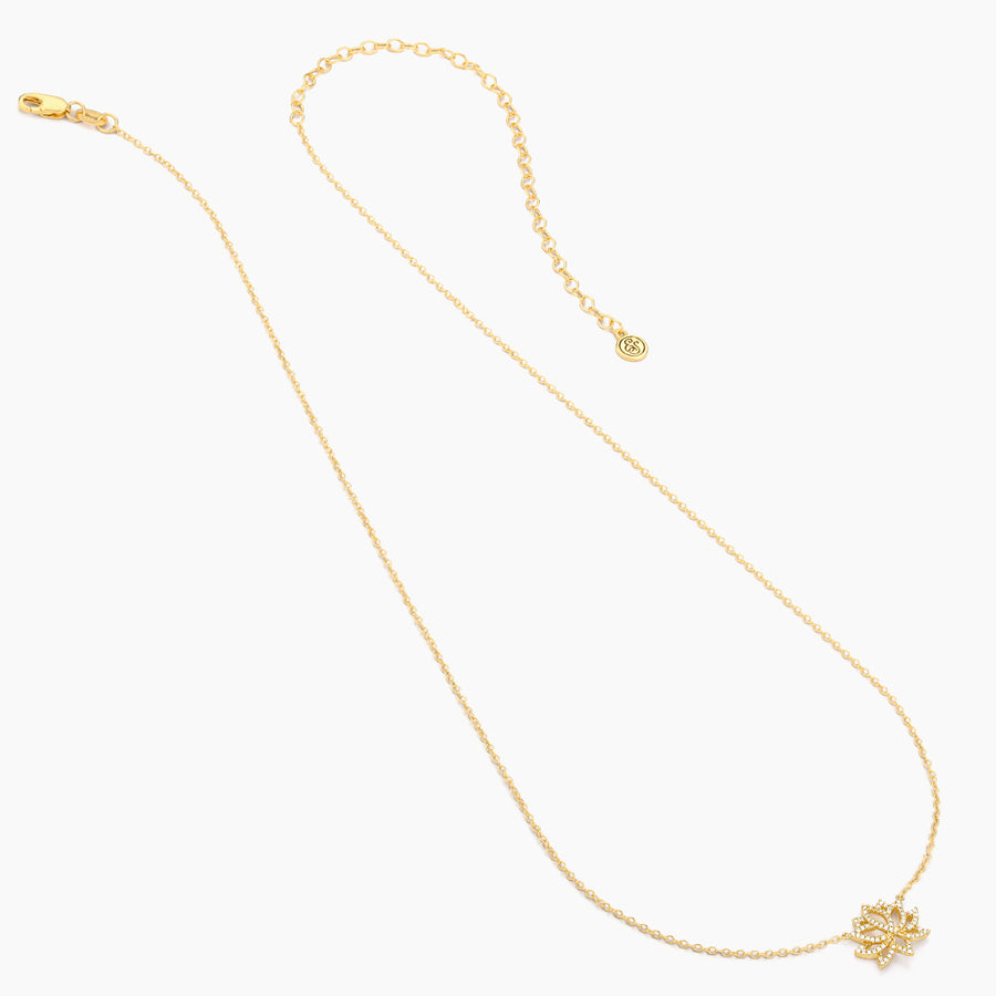 Blooming Lotus Pendant Necklace