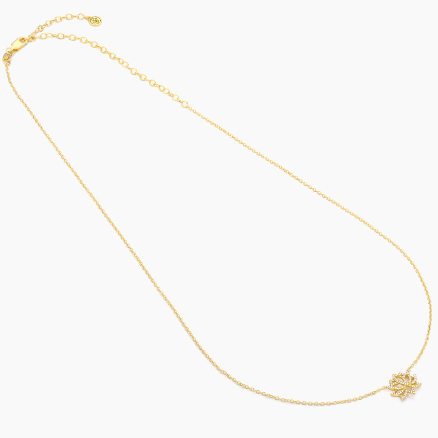 Blooming Lotus Pendant Necklace