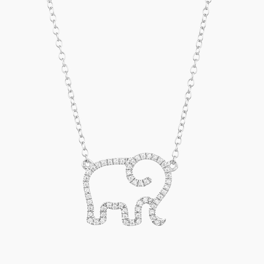 Elephant Mom Pendant Necklace