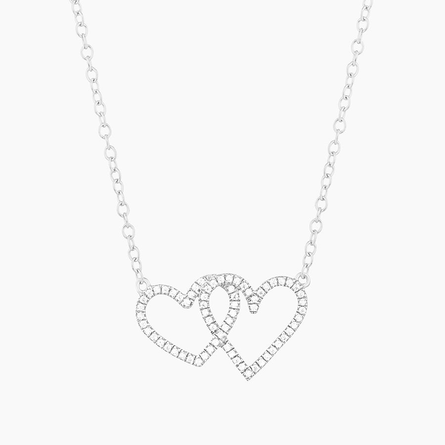 Two Hearts Pendant Necklace