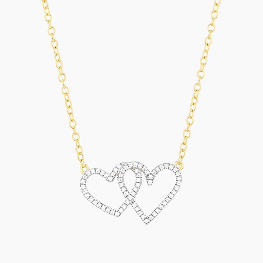 Two Hearts Pendant Necklace