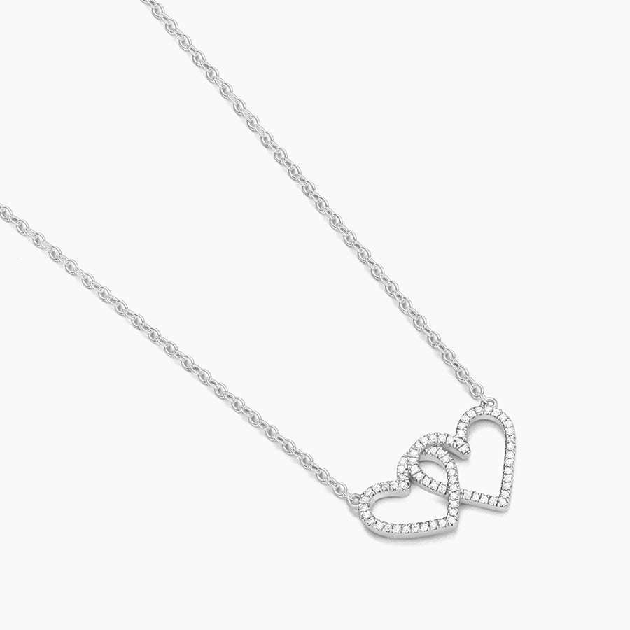 Two Hearts Pendant Necklace