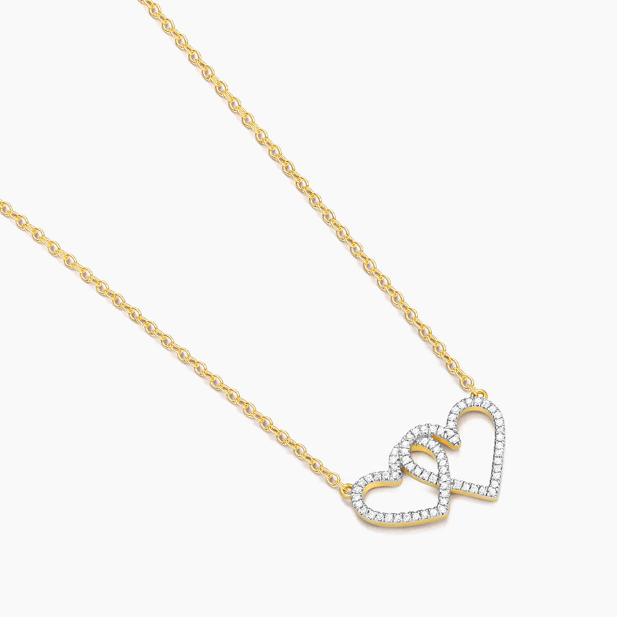 Two Hearts Pendant Necklace