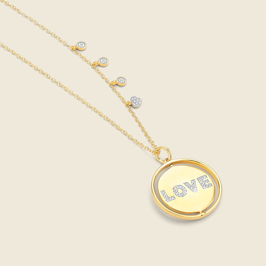 Love You More Pendant Necklace