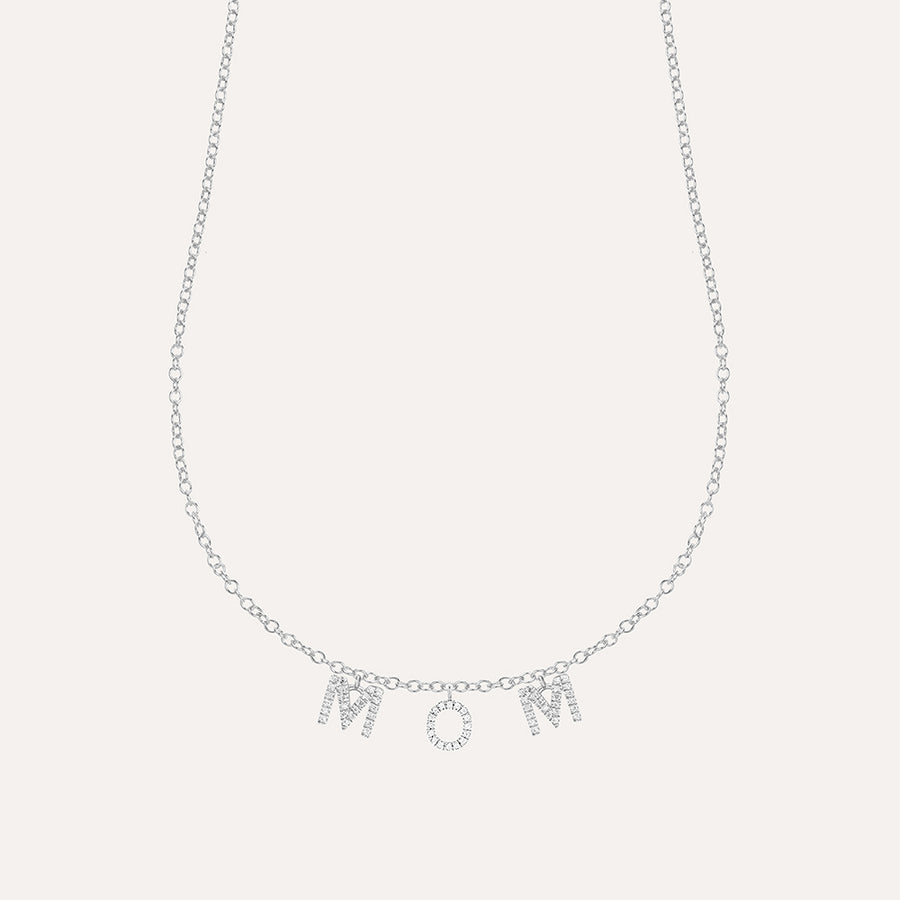 Love You Mom Pendant Necklace