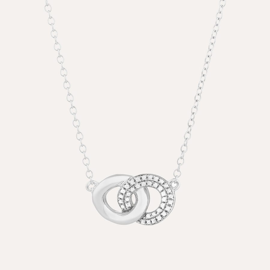 Entwined Discs Pendant Necklace