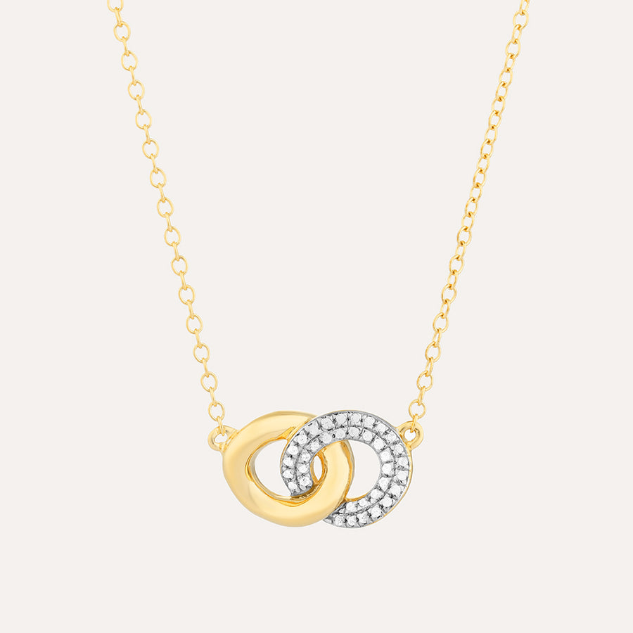 Entwined Discs Pendant Necklace