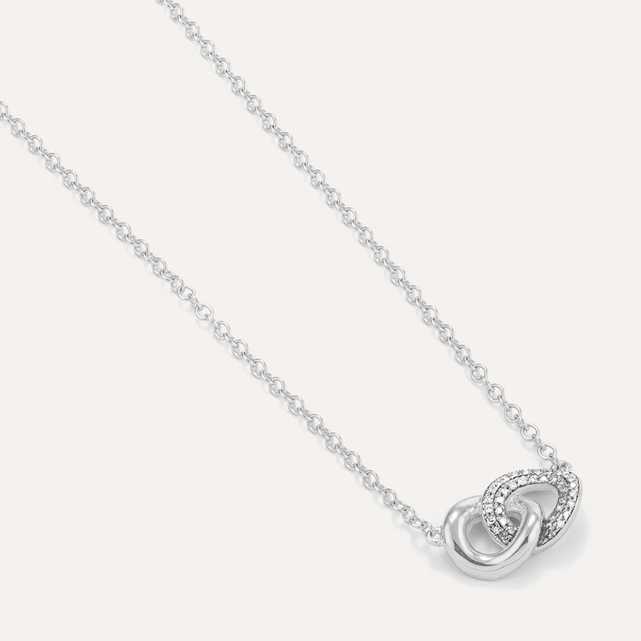 Entwined Discs Pendant Necklace