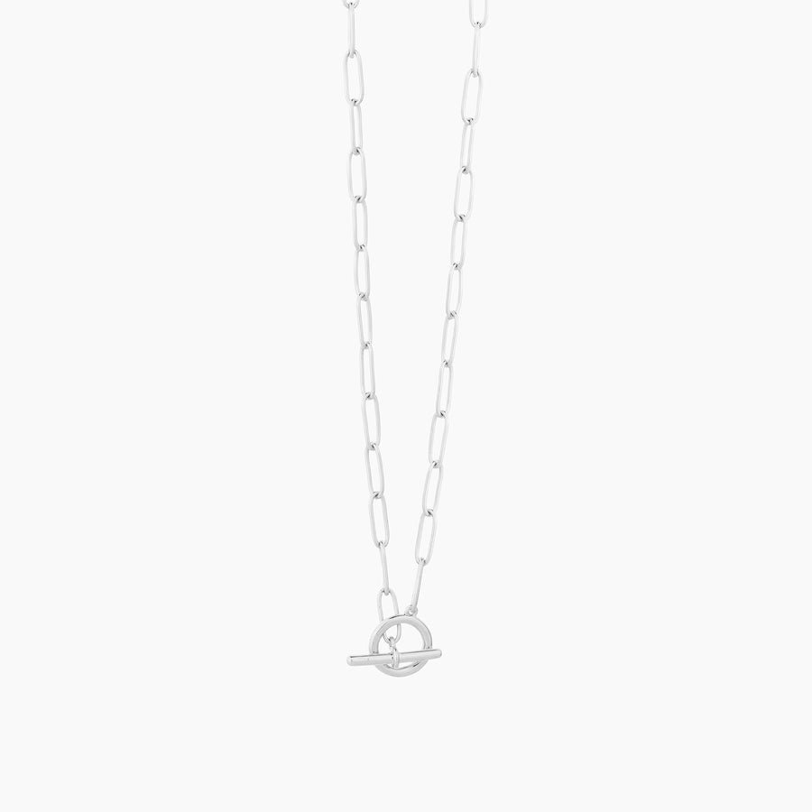 T-Bar Paperclip Charm Necklace