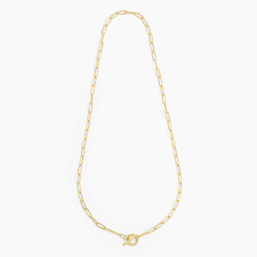 T-Bar Paperclip Charm Necklace