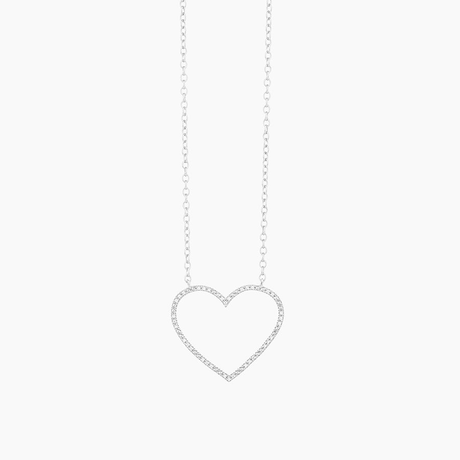 Silver Linings Heart Pendant Necklace