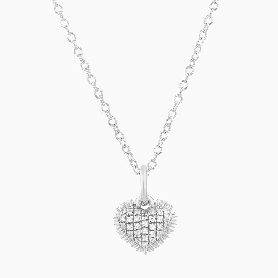 Spiked Heart Pendant Necklace