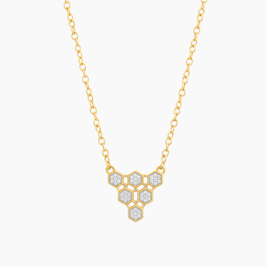 Honeycomb Pendant Necklace