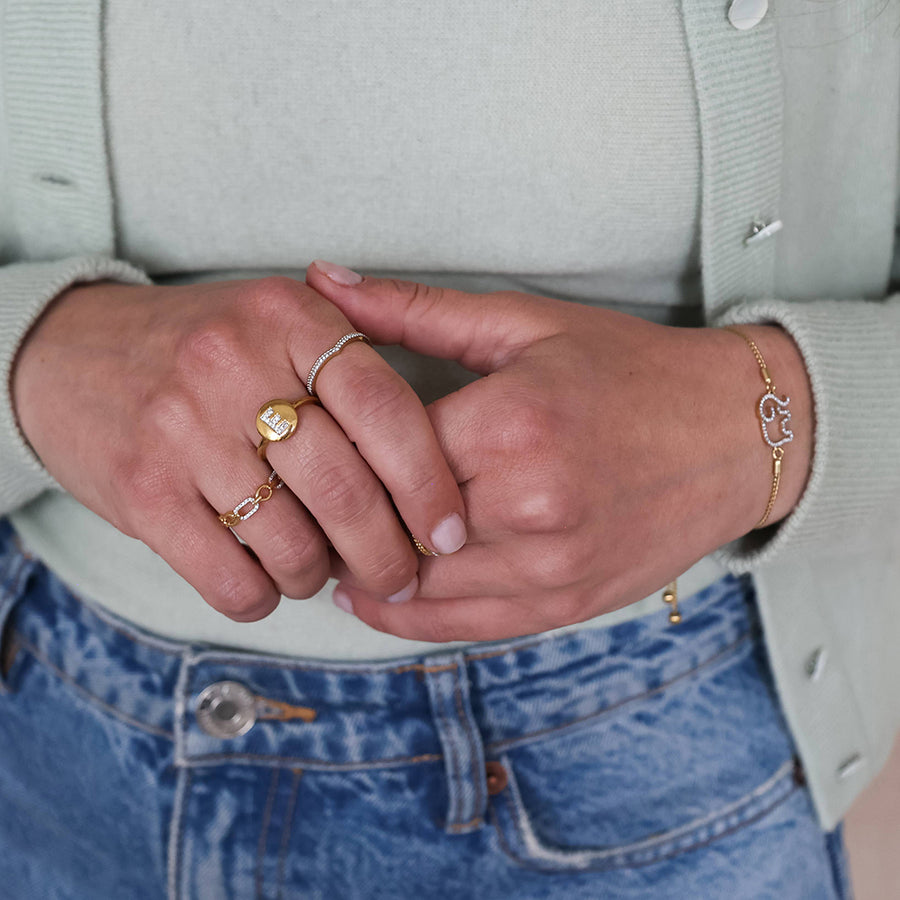 Climbing the Castillo Stackable Ring