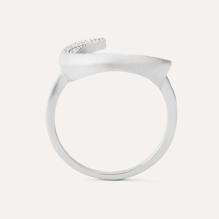 Crescent Moon Statement Ring