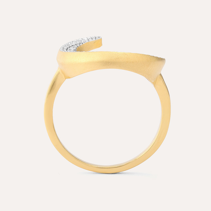 Crescent Moon Statement Ring