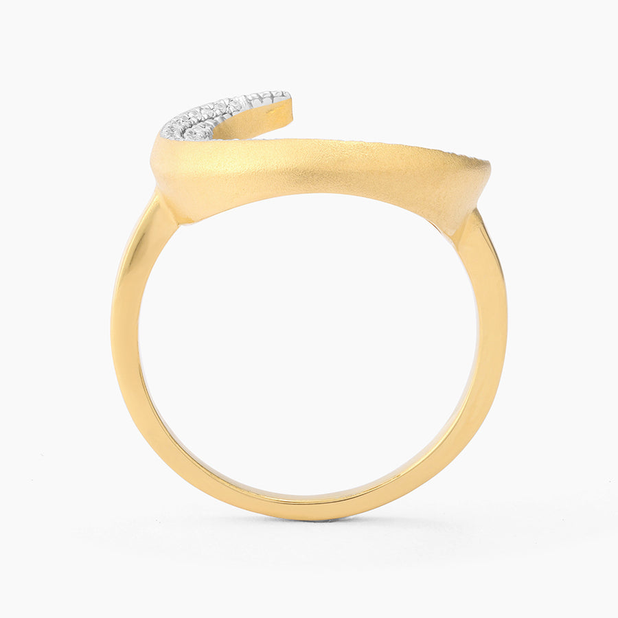 Crescent Moon Statement Ring