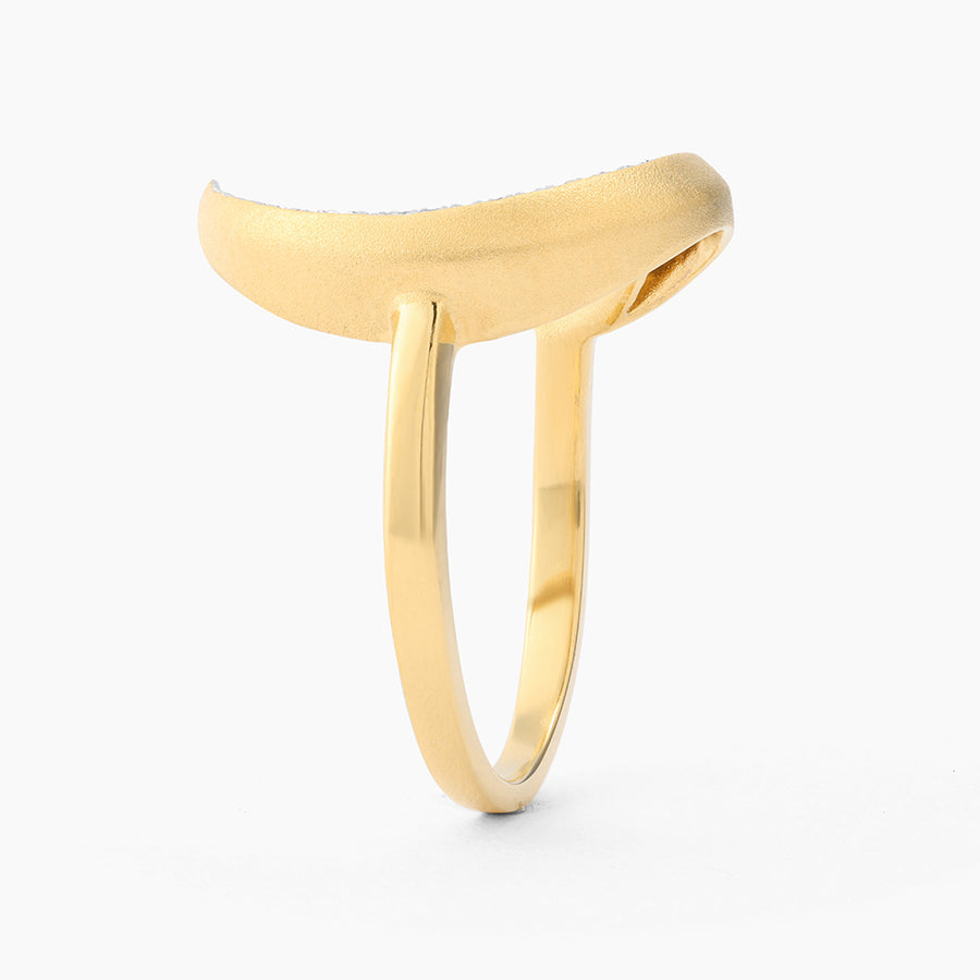 Crescent Moon Statement Ring