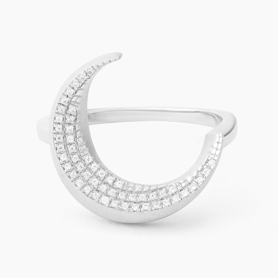 Crescent Moon Statement Ring