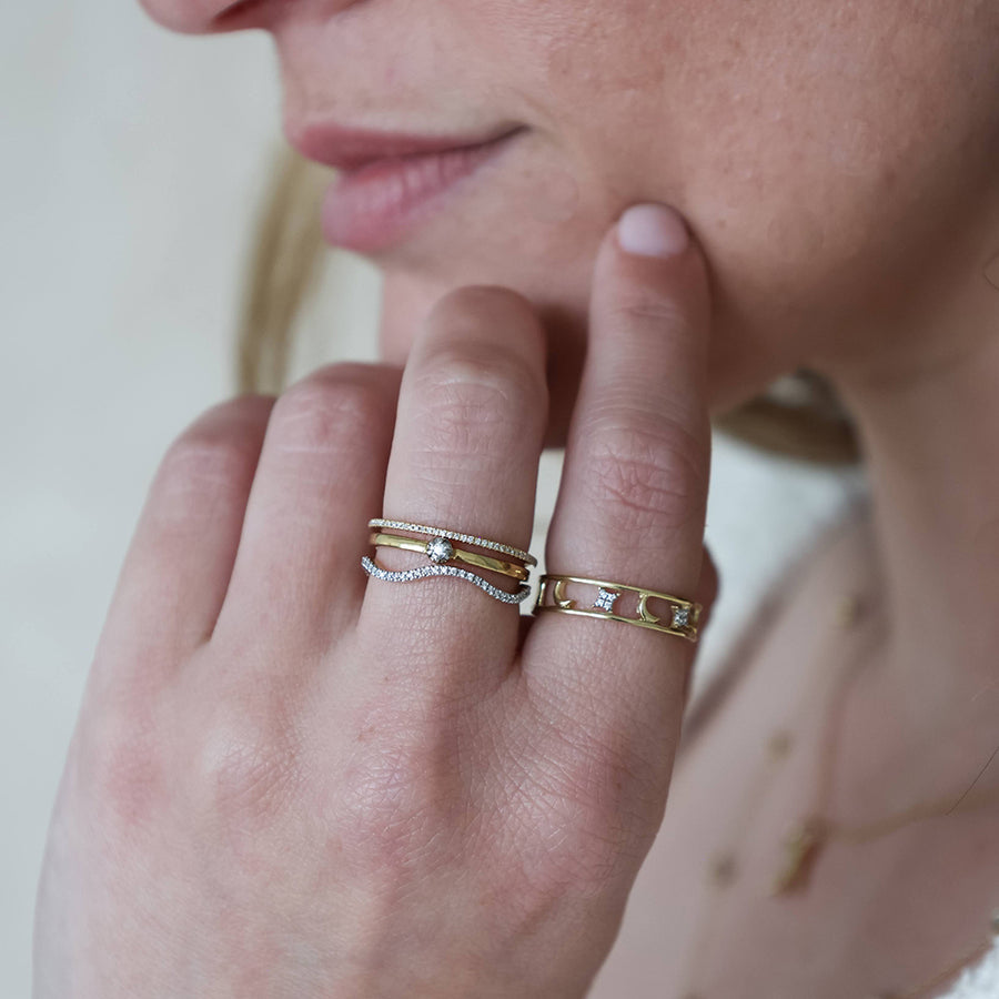 Reach For The Moon Stackable Ring