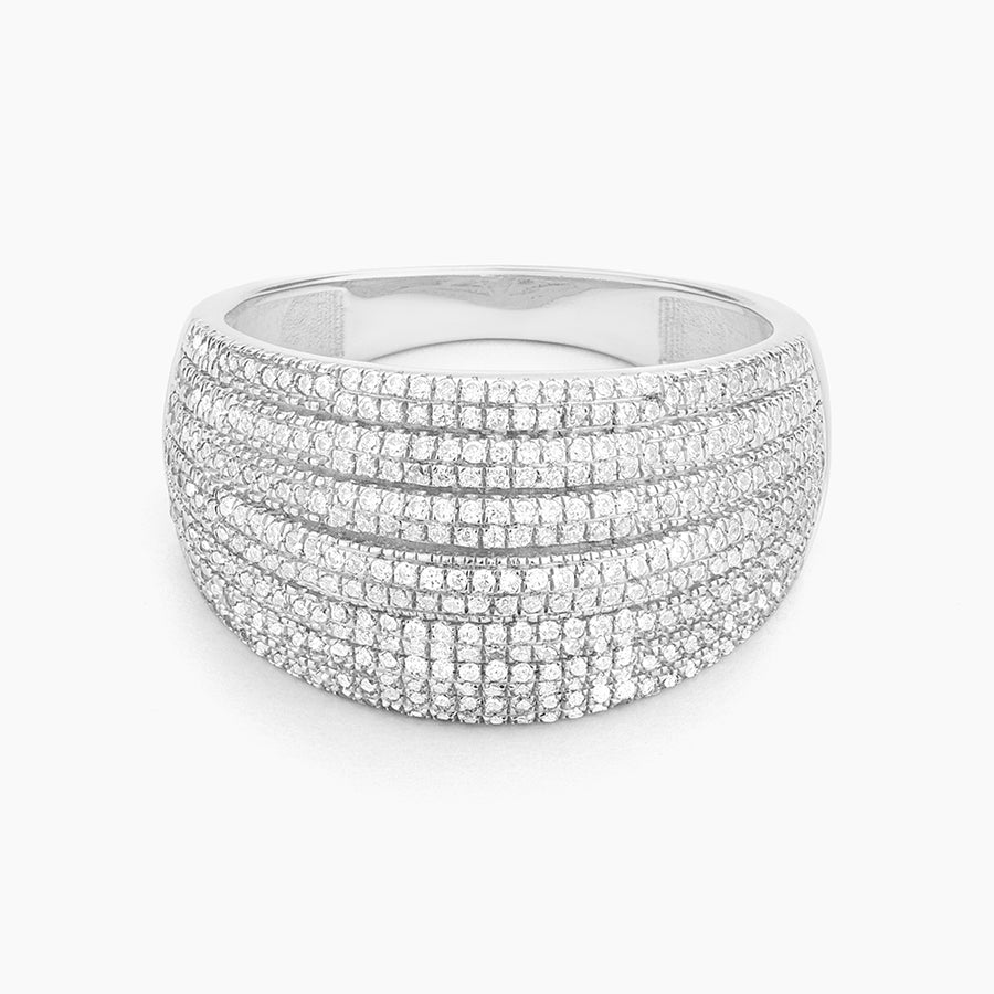 Diamond Rows Statement Ring