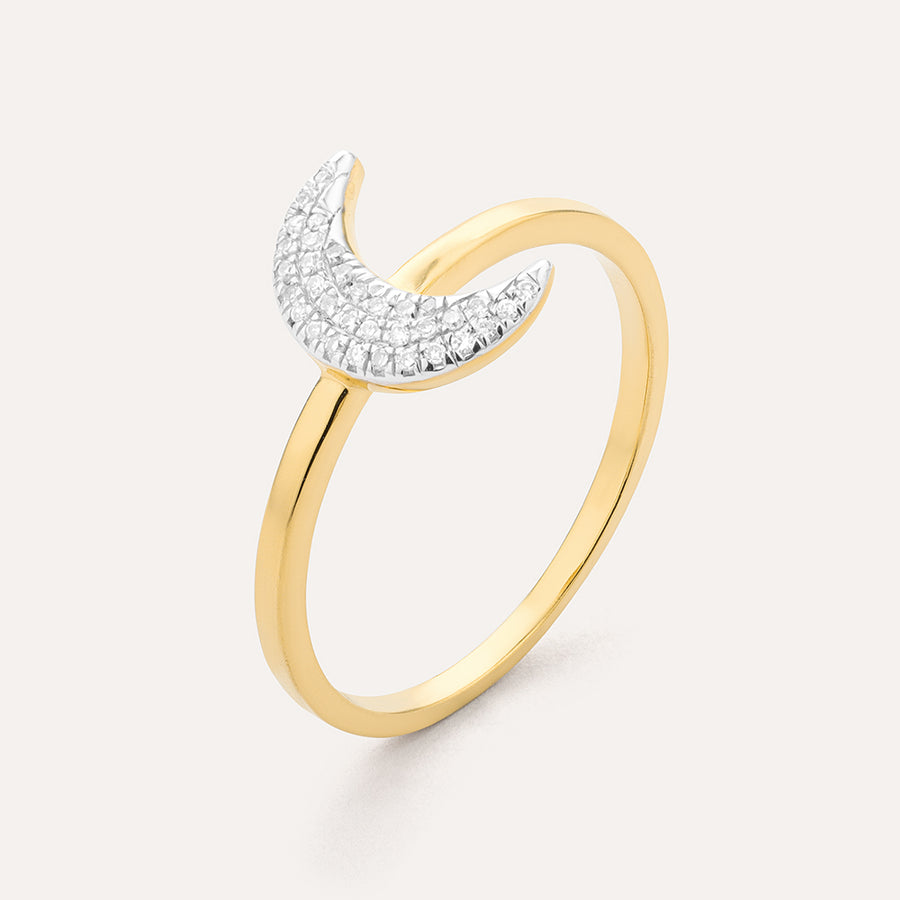 Mooning Over You Statement Ring