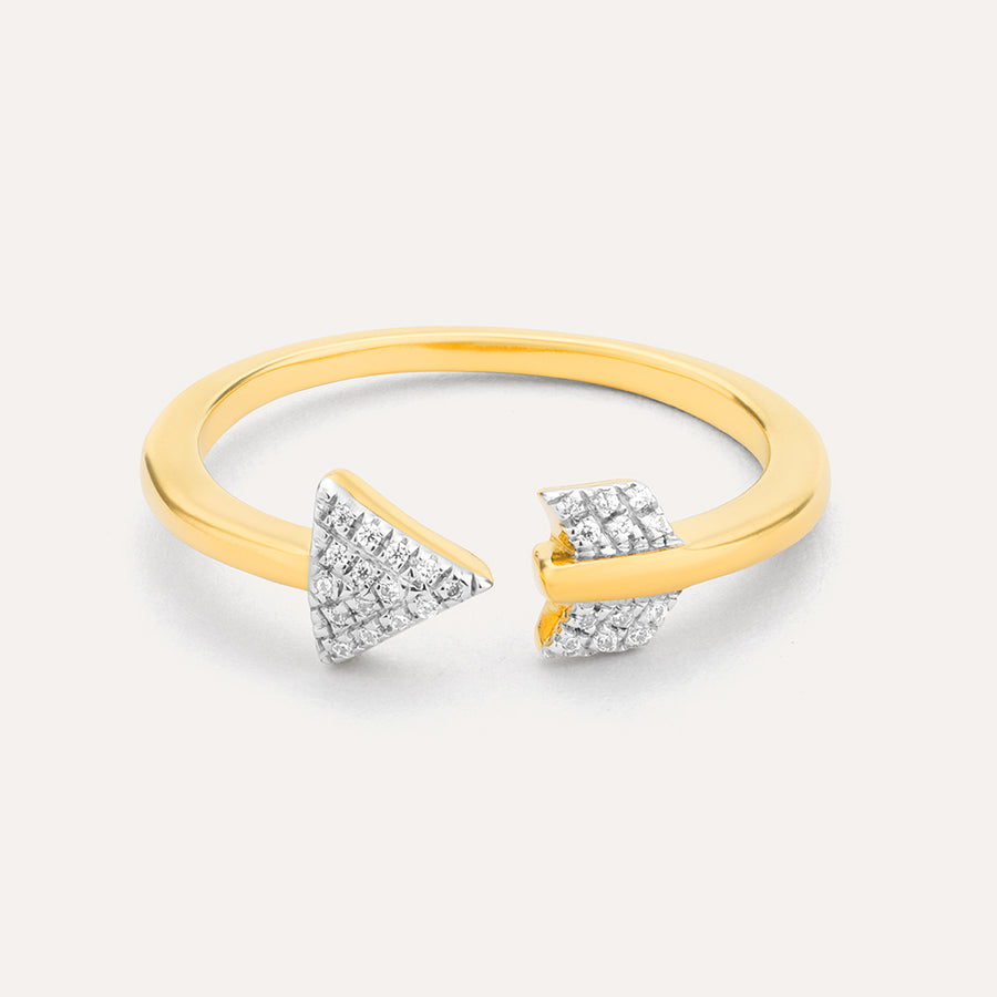 Arrow-Way Round Statement Ring