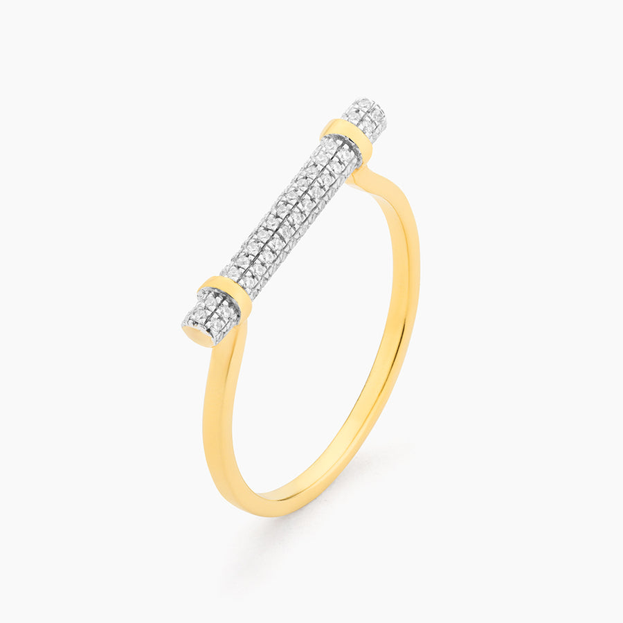 Diamond Log Statement Ring