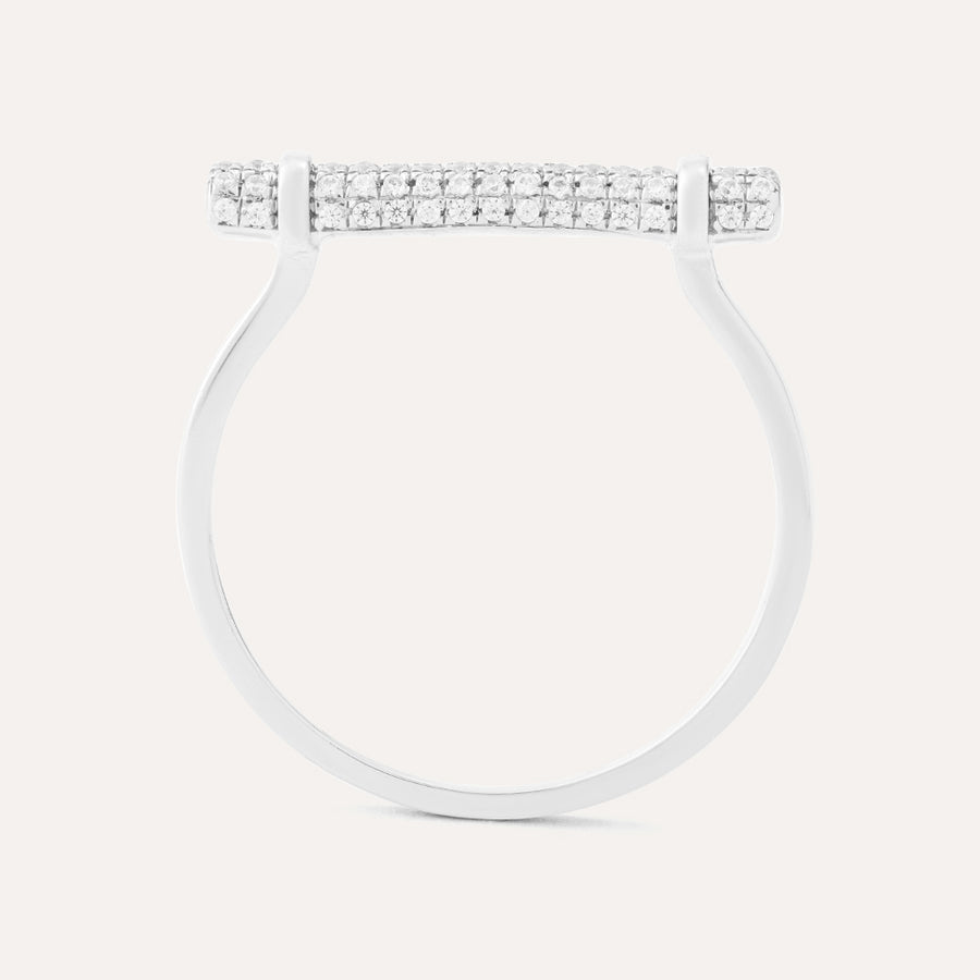 Diamond Log Statement Ring