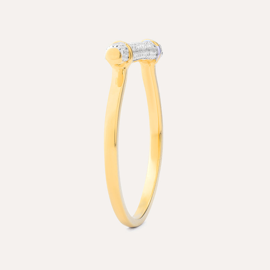 Diamond Log Statement Ring