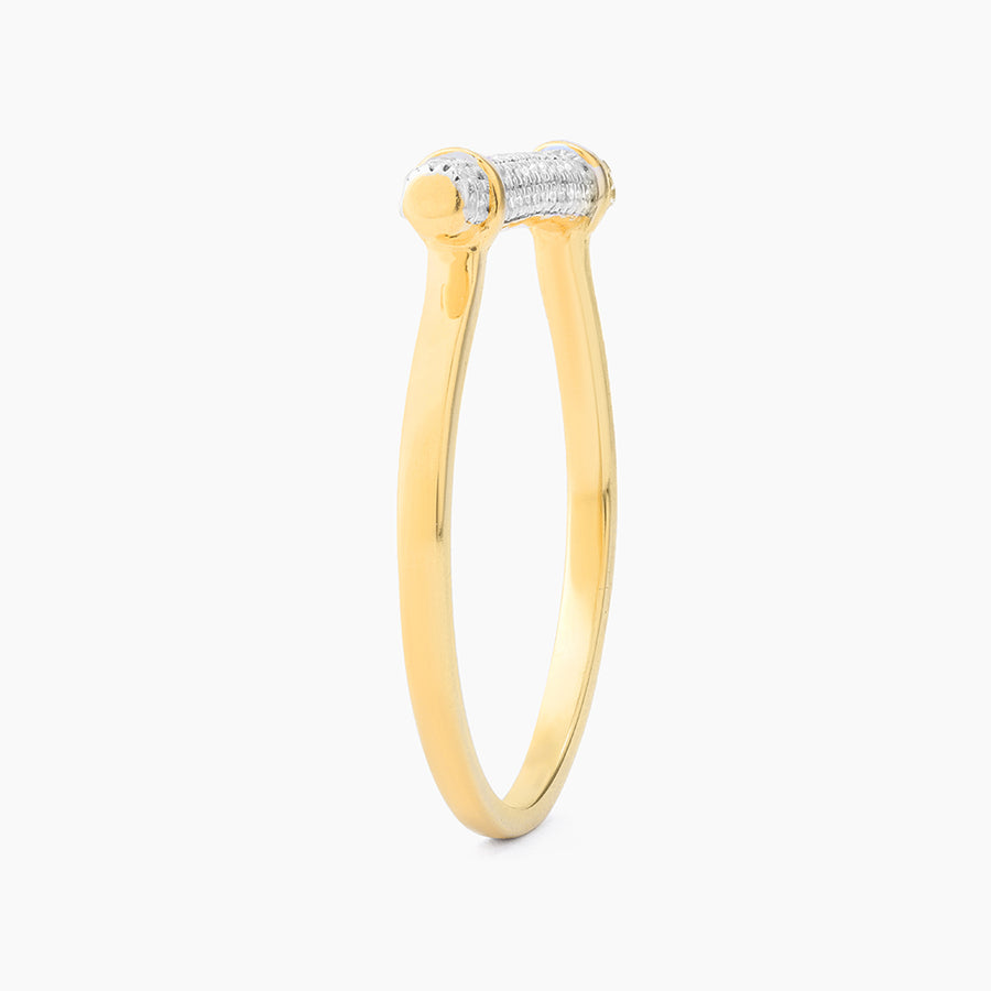 Diamond Log Statement Ring