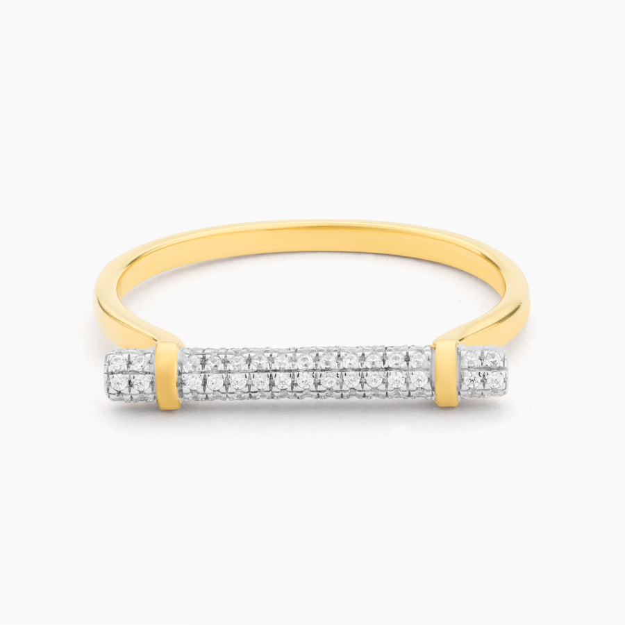 Diamond Log Statement Ring