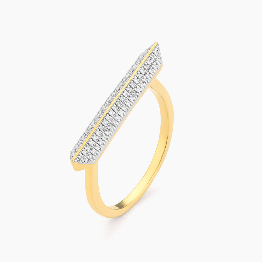 Diamond Bar Statement Ring