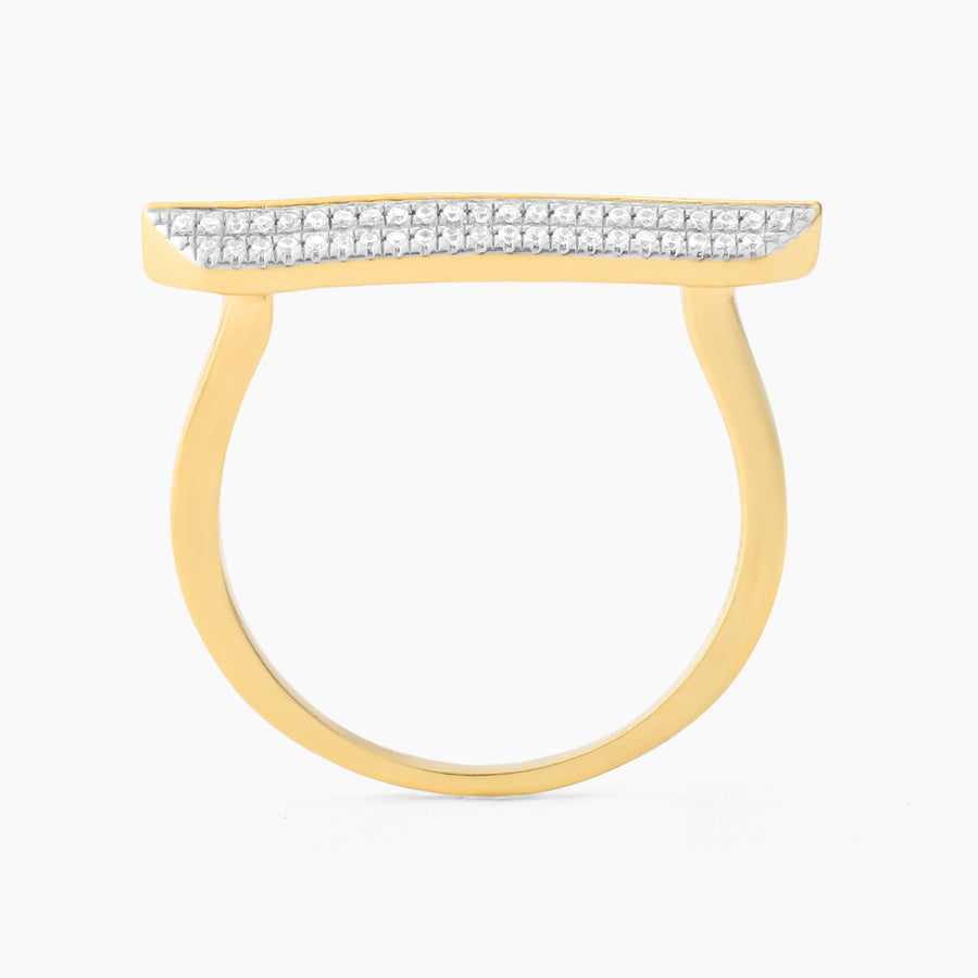 Diamond Bar Statement Ring