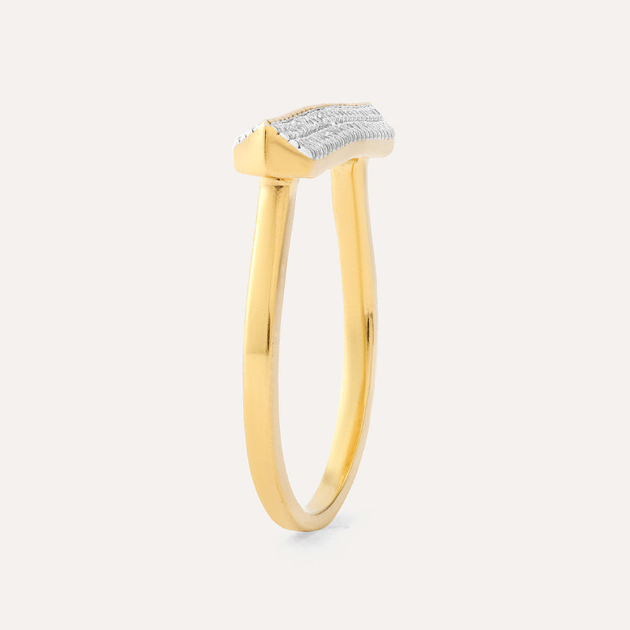 Diamond Bar Statement Ring