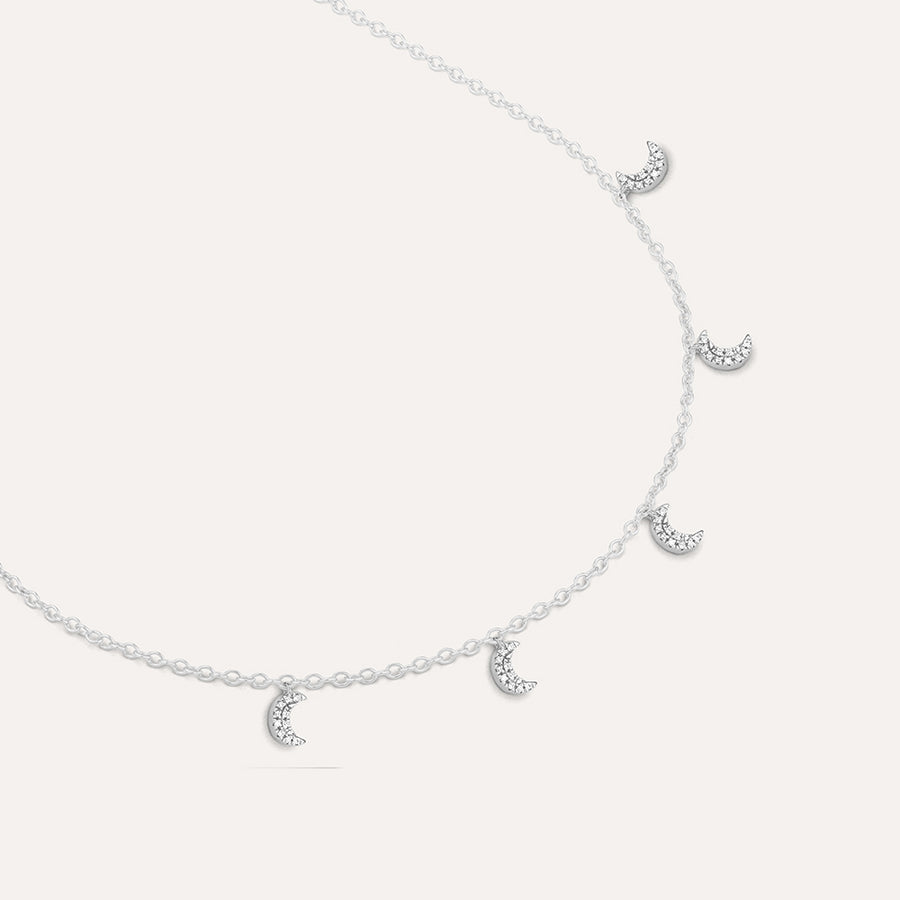 Crescent Moon Chain Necklace