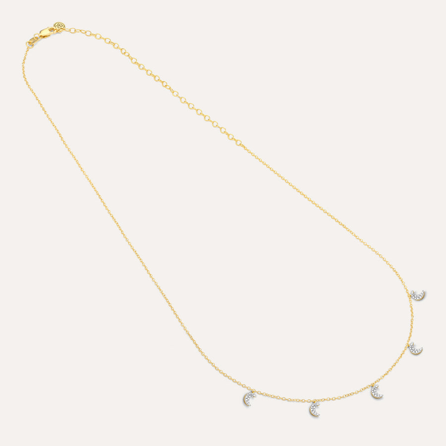 Crescent Moon Chain Necklace