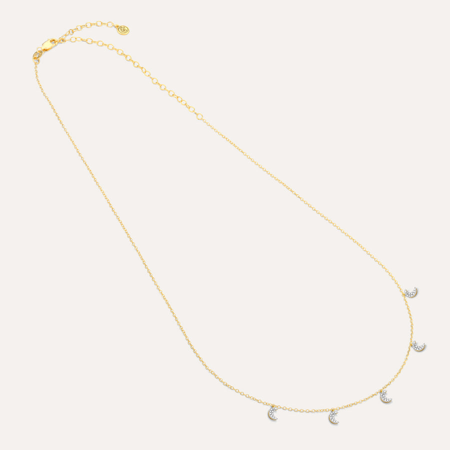 Crescent Moon Chain Necklace