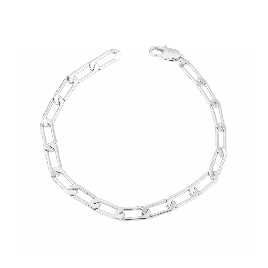 Flat Curb-Link Charm Bracelet